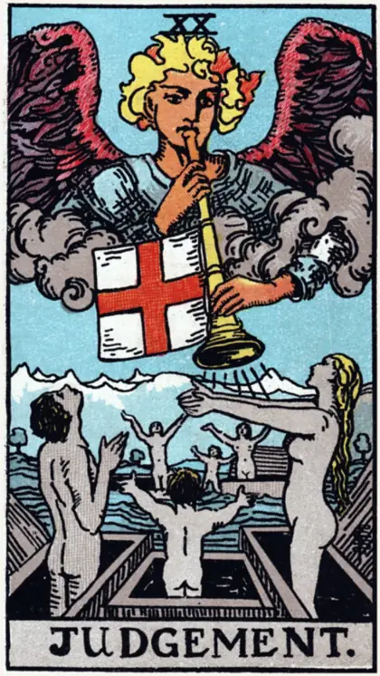 El Juicio, arcano mayor del tarot Rider-Waite