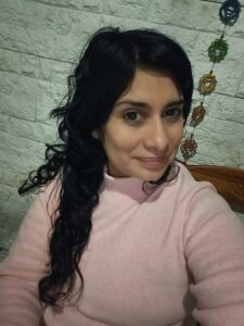 Foto de Giselle Basualdo, tarotista
